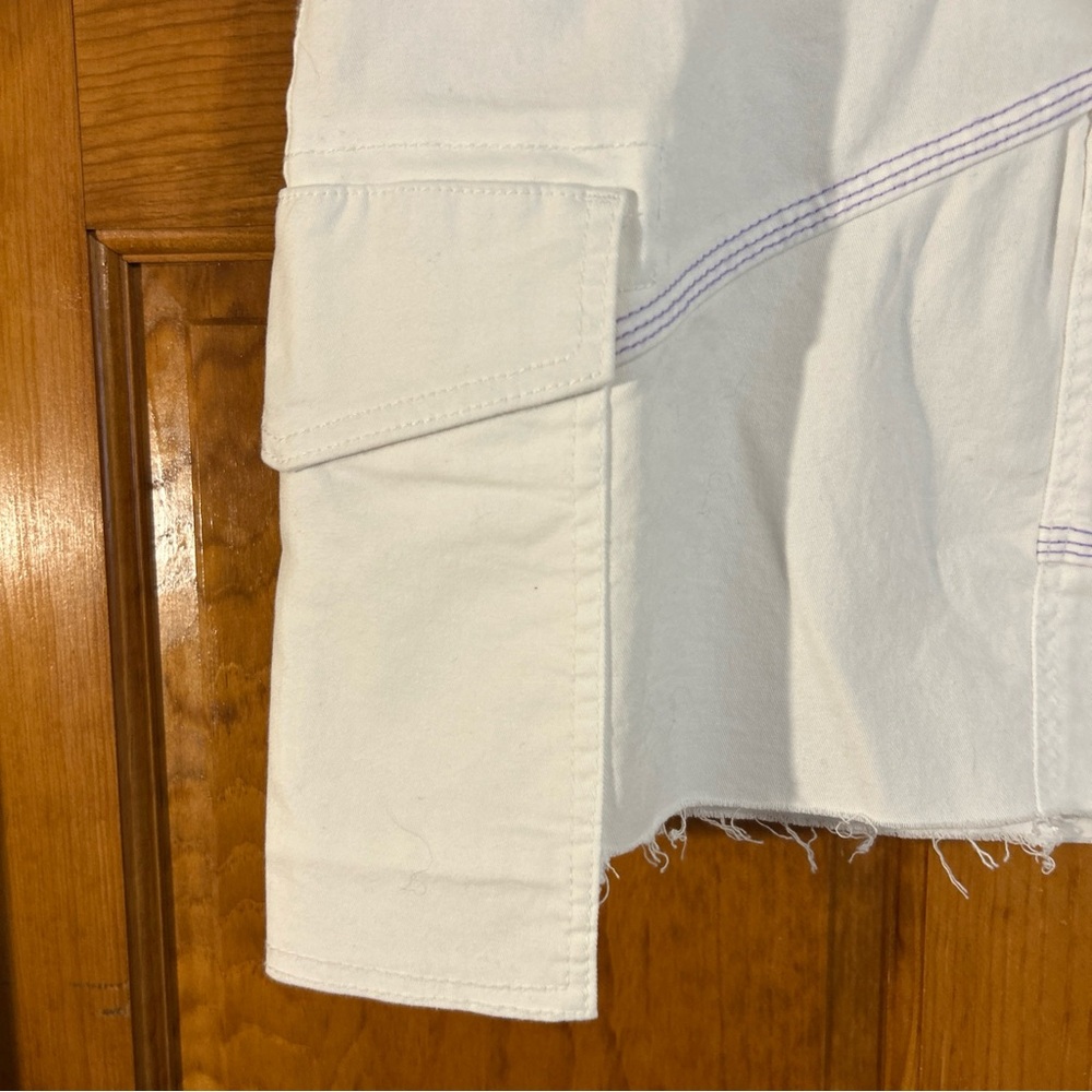 Circus by Sam Edelman White Denim Pocket  with Silver Label Sz 29-NWT